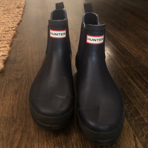 Hunter Shoes - Navy Blue Hunter Boots